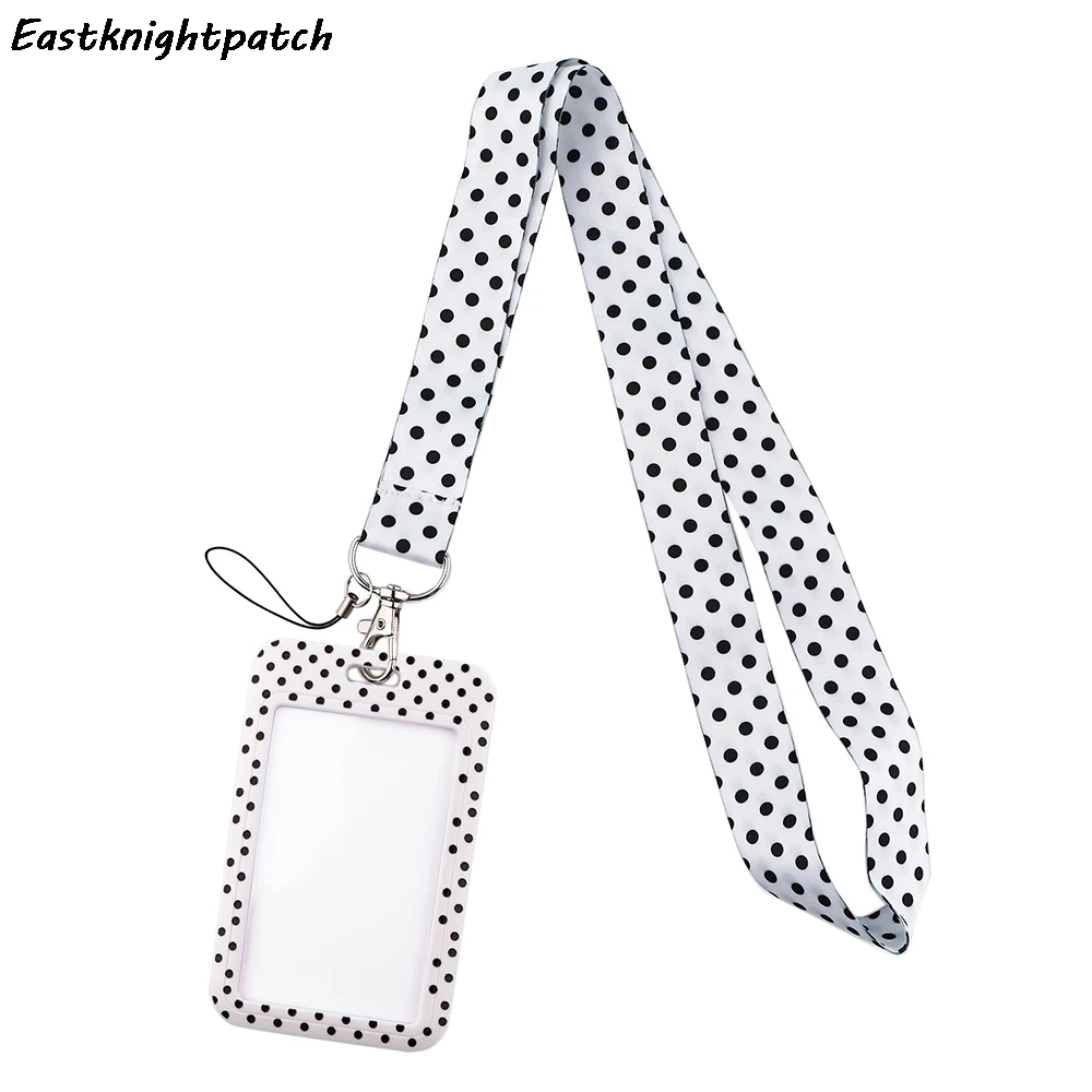 

12pcs/lot E3082 Wave point Card Holder ID Holder Bus Card Holder Staff Card With Lanyard