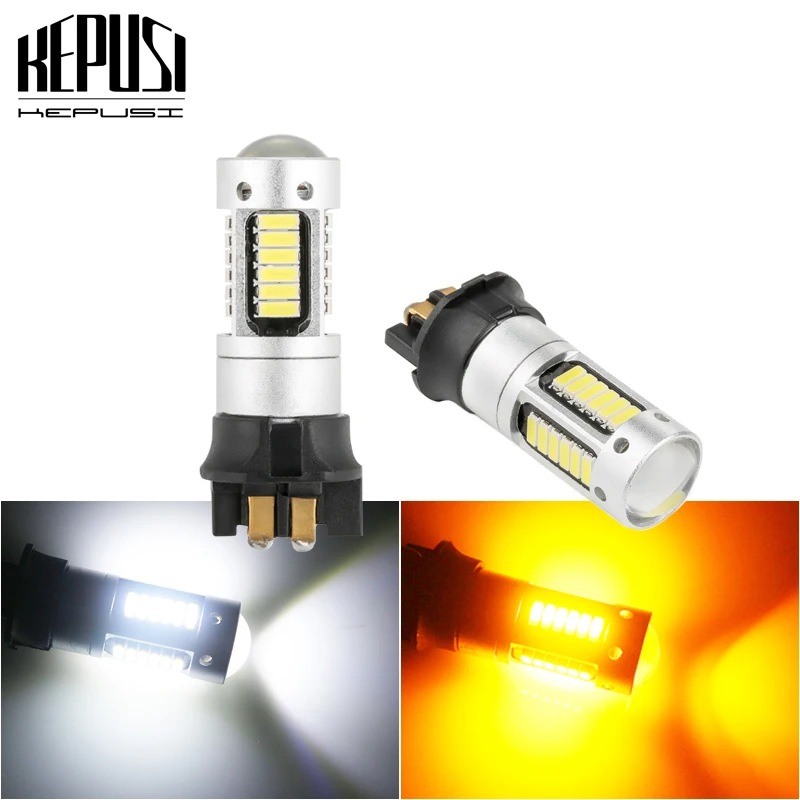 

2x Amber White PW24W PWY24W CANBUS LED Bulbs 30 SMD For Audi BMW VW Mercedes-Benz Skoda Peugeot MINI DRL Daytime Lights