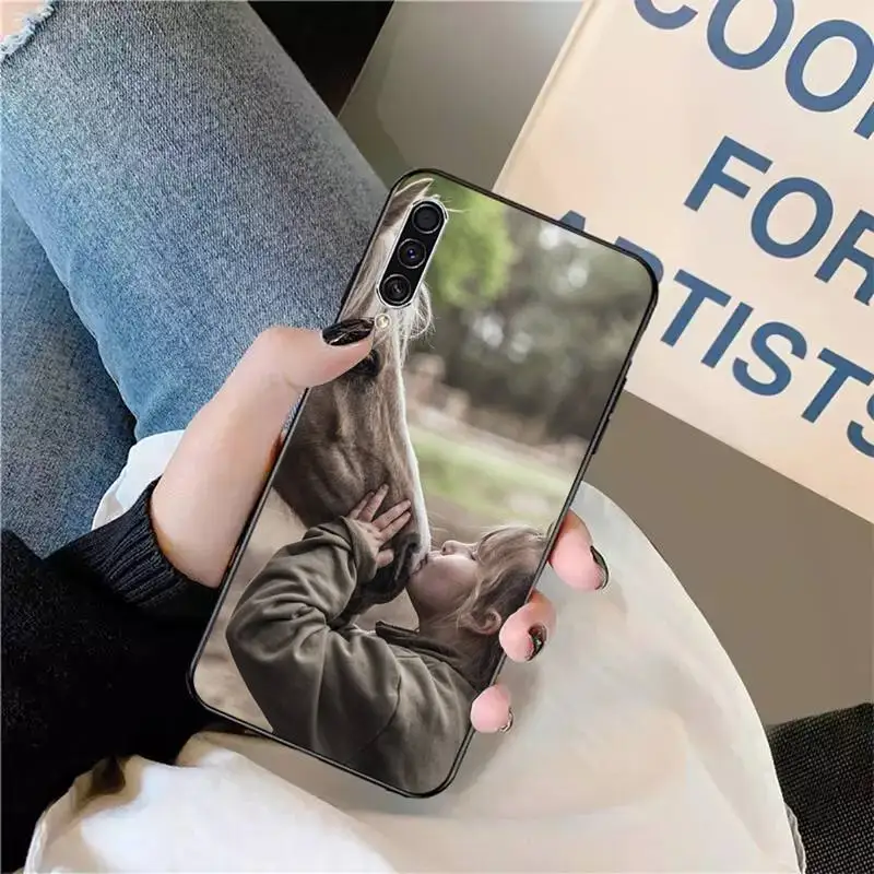 

Beauty girl and horse art animal Steed Phone Case For Samsung galaxy S9 10 20 A 10 21 30 31 40 50 51 71 s note 20 j 4 2018 plus