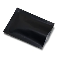 500pcslot 10x15cm black mylar foil open top vacuum food storage bag aluminum foil matte cereal drysaltery storage pouches