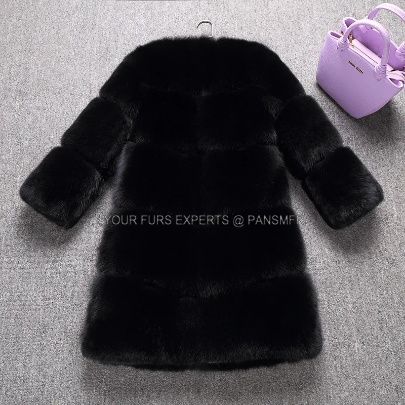 Новое поступление Офисная Женская зимняя рабочая одежда шуба из натурального