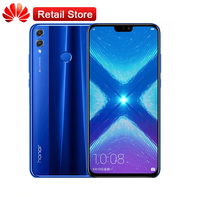 Huawei Honor 8X LTE мобильный телефон 6 5 &quotFHD Kirin 710 Android 8 1 двойная задняя камера 20MP 3750mAh