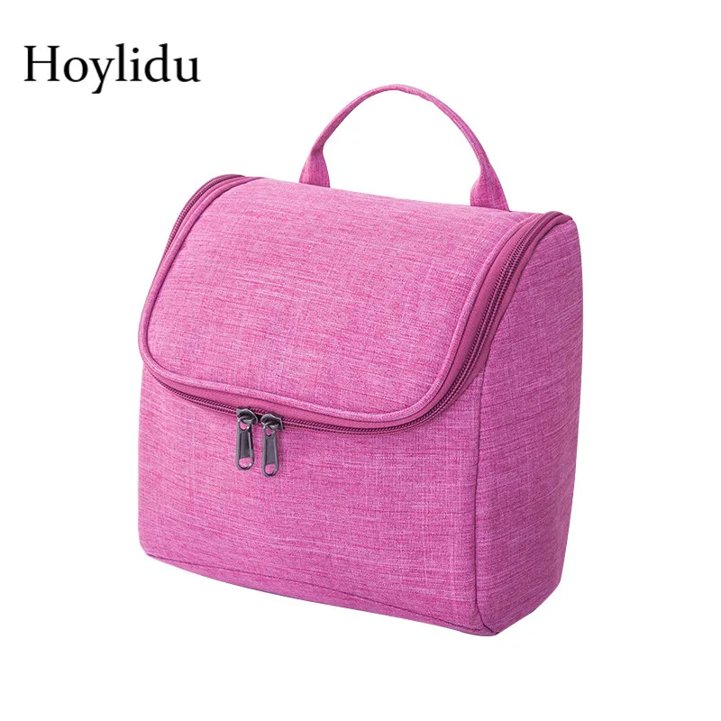 

Модные женские косметички, водонепроницаемая портативная косметичка из ткани Оксфорд с крючком, сумка для макияжа, дорожный органайзер, сумка для туалетных принадлежностей