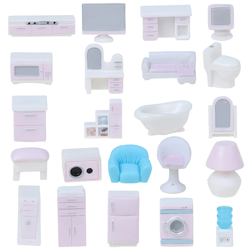 

1PC Girls Gift Micro Landscape Toy Dollhouse Decor Simulation Fitment Miniature Furniture Kids doll Accessories Dolls Resin Toys