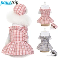 pawstrip princess dog dress summer dog clothes puppy skirt chihuahua pomeranian clothing pet puppy dresses for small dogs xs xl