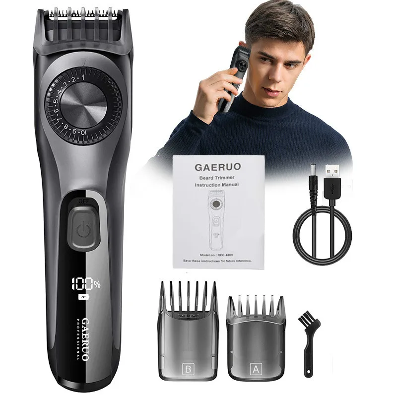 

Hair Clipper Men's Electric Professional Hair Trimmer LCD Screen USB Rechargeable Barber 1-20mm Hair Cutting Machine Adult Kid
