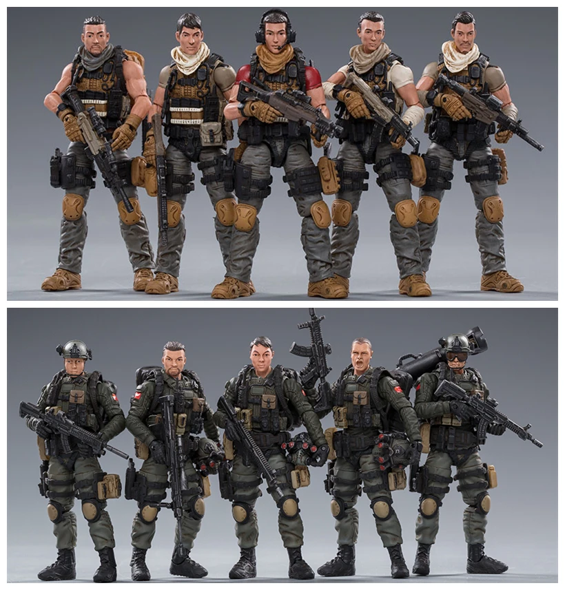Экшн фигурки JOYTOY 1/18 12 шт. модели солдат из пла игрушки подарок на день