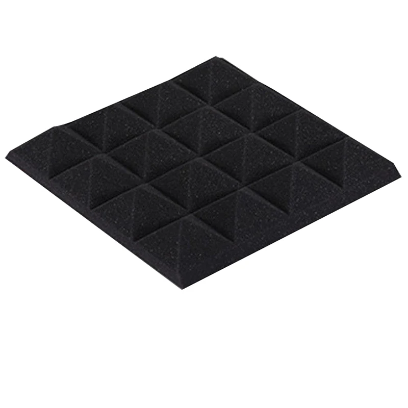 IG-25X25X5Cm Звукоизоляционная губка, акустическая пенная панель, Звукопоглощающая студия Ktv звук для домашнего декора, художественная спальня, ванная комната, гостиная