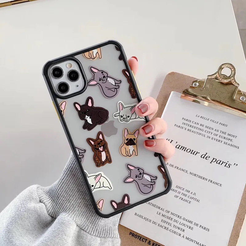 Милый чехол для телефона с изображением бульдога IPhone 11 Pro XS Max X XR 7 8 6 Plus роскошный