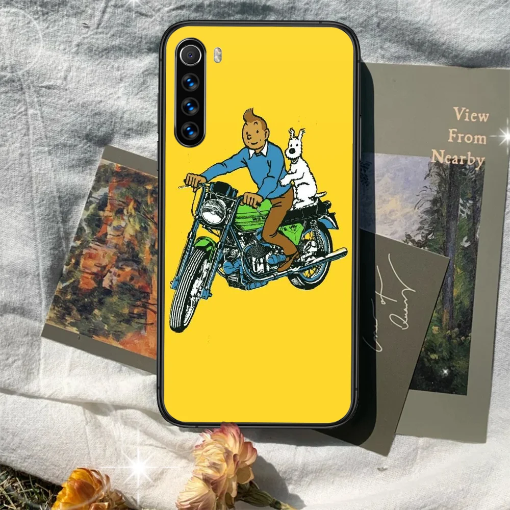 

Les Aventures de Tintin et Milou Phone Case For XIAOMI Redmi Note 5 7 8 T 9 6A 7A 8A 9S K 20 30 Pro black Back Fashion Coque 3D
