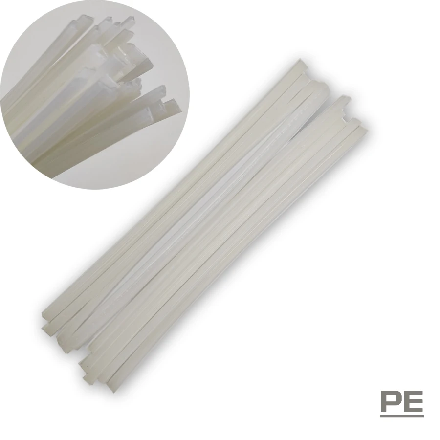 Пластиковые сварочные прутки 200 мм в длину ABS/PP/PVC/PE 2x5 для пластиковой сварки 25 шт. |