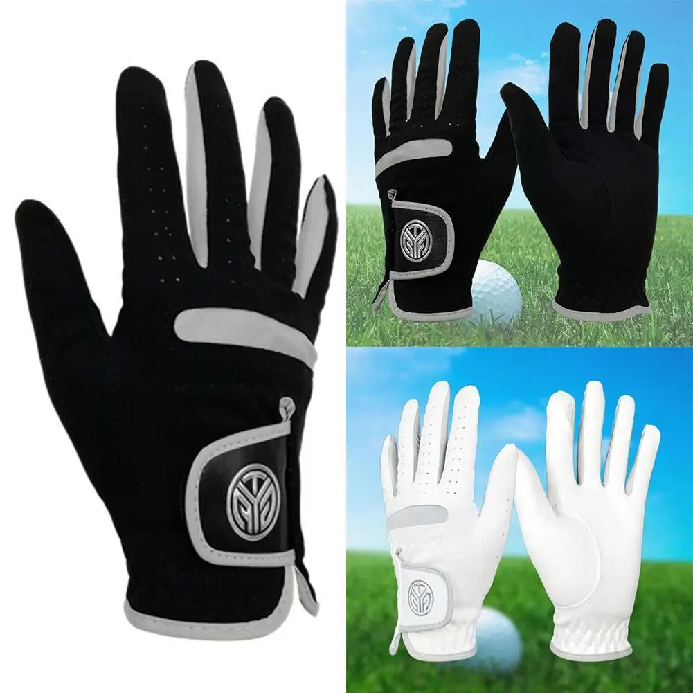 

Single Golf Gloves, Men's Microfiber Cloth Breathable Be Can Golf Chosen Wear-resistant Hands Gloves For Both K9V7