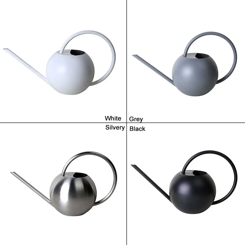 

New 1L Stainless Steel Watering Can Garden Flower Plants Long Mouth Sprinkling Pot Home Garden Irrigation Supplies Dropshipping