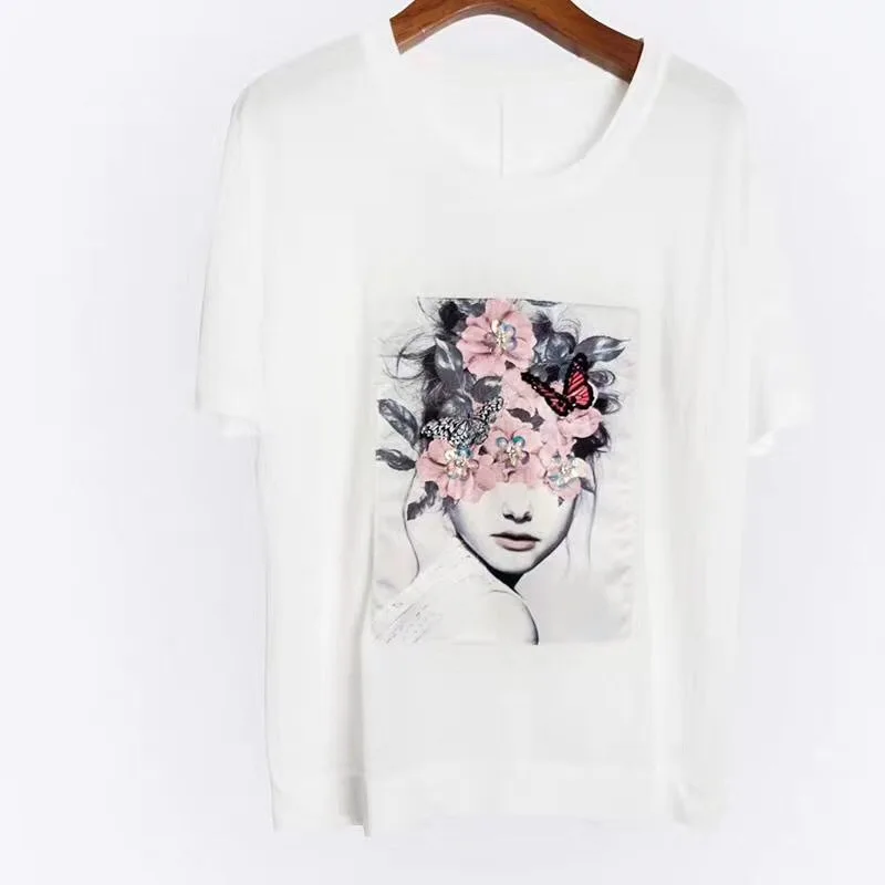 Вышивка с принтом из бисера тканевые патчи наклейки сделай сам модные для одежды