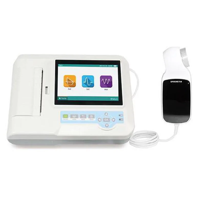 

CONTEC SP100 Digital Spirometer 7"TFT Touch Screen LCD Lung Function Pulmonary Device Breathing Diagnostic FVC VC SVC MVV Device