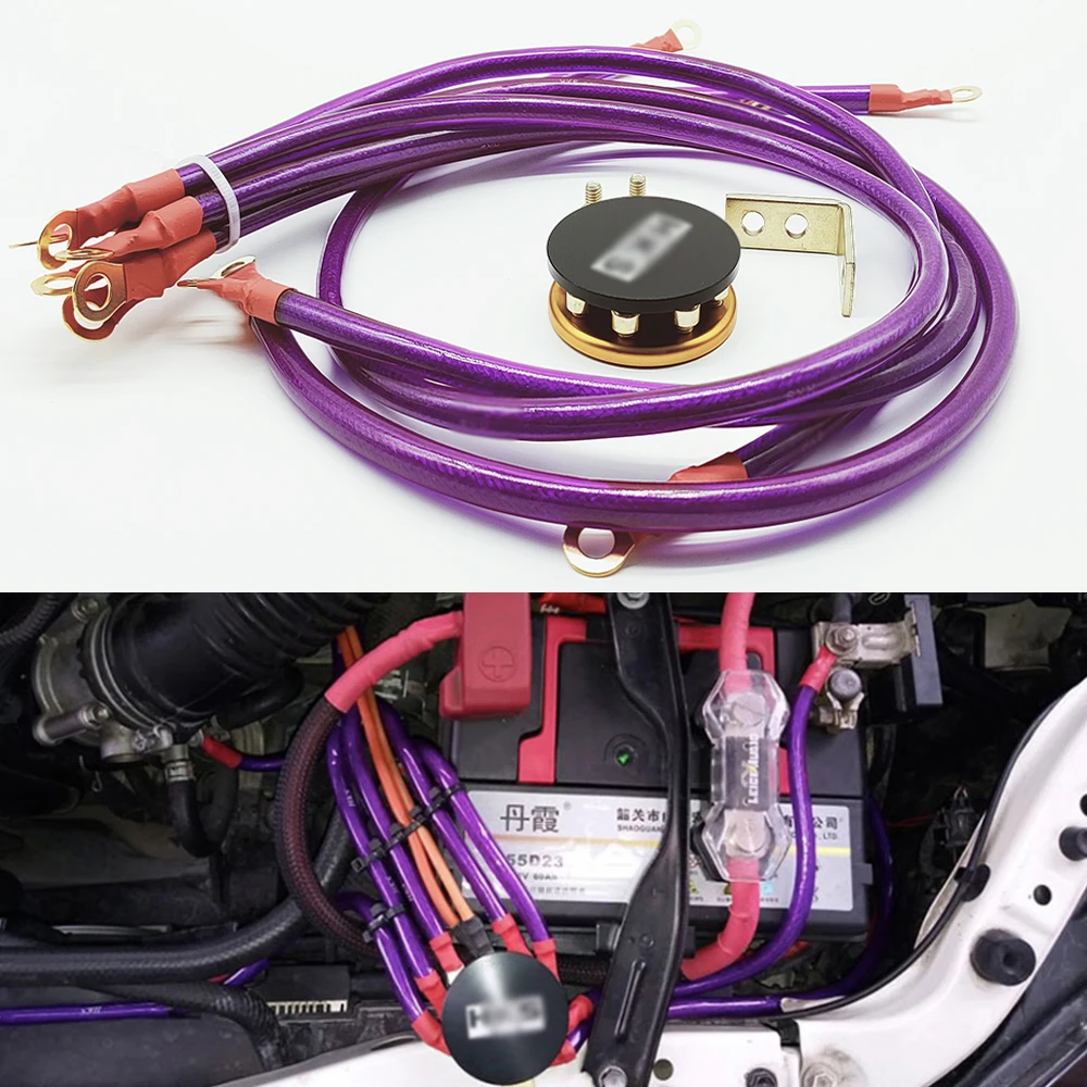 

Universal Car Grounding Cables Wire Set for Grounding Car Engine