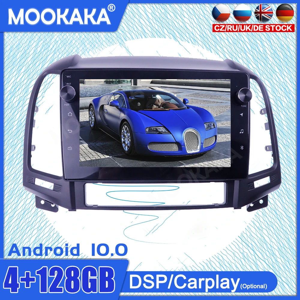 

4+128G Android10 Touch Screen For Hyundai Santa FE IX45 Car GPS IPS Car Multimedia Tesla Player Head Unit Audio Radio Navigtion
