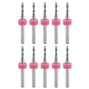 Uxcell 10 шт. сверла для печатной платы, 2 мм, вольфрамовый карбид, вращающийся инструмент для ювелирных изделий, гравировки с ЧПУ, печатная плата, 18 дюйма, хвостовик