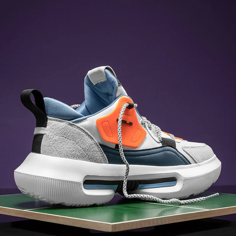 

2021 новый дизайн высокие мужские массивные кроссовки амортизирующие модные уличные стильные взрослые мужские спортивные баскетбольные кро...