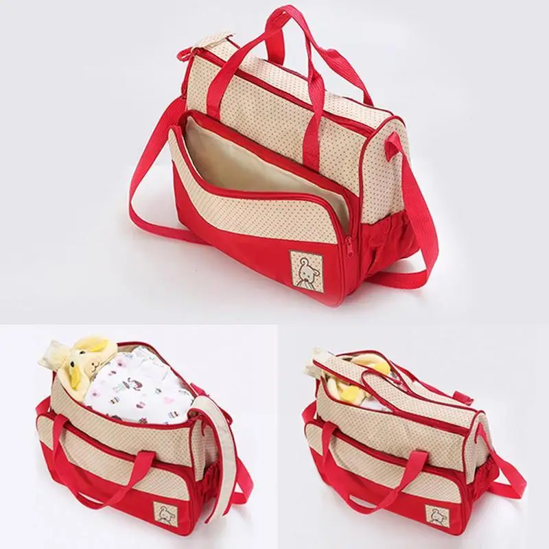 

Multi-Functional Mother Bag Nappy Bag Suits For Mom Stroller Baby Maternity Waterproof Bottle Mummy Bag Holder J4H5