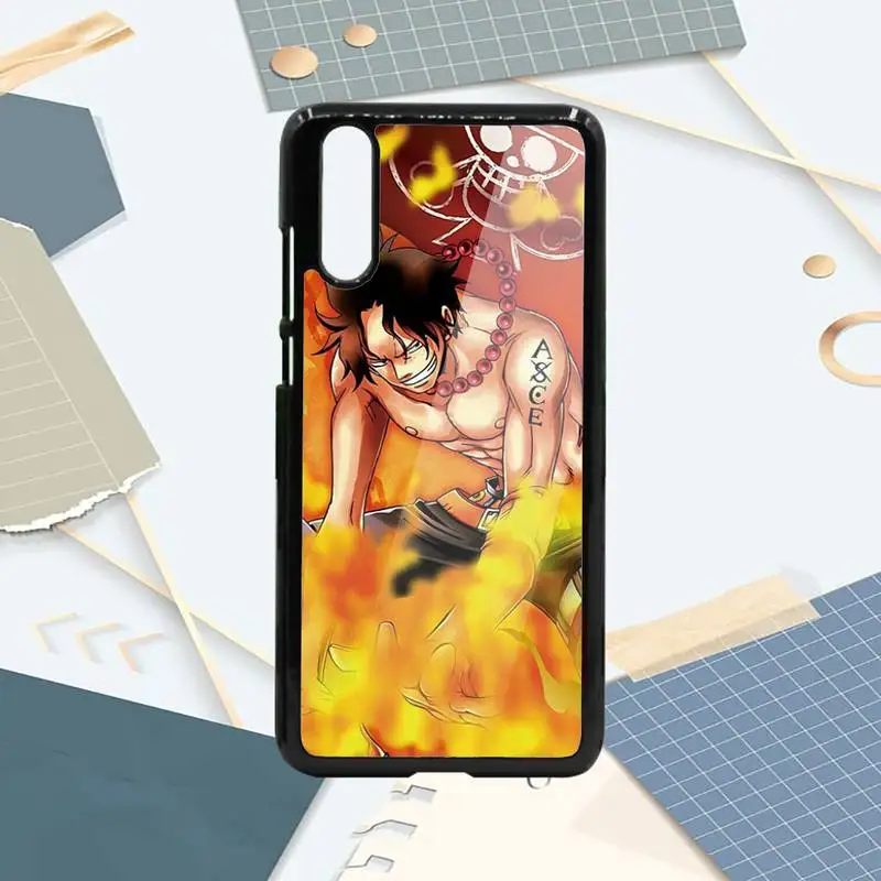 

Japan Anime One Piece Ace Phone Case PC For Samsung galaxy S note 8 9 20 10 e lite2019 plus pro ultra
