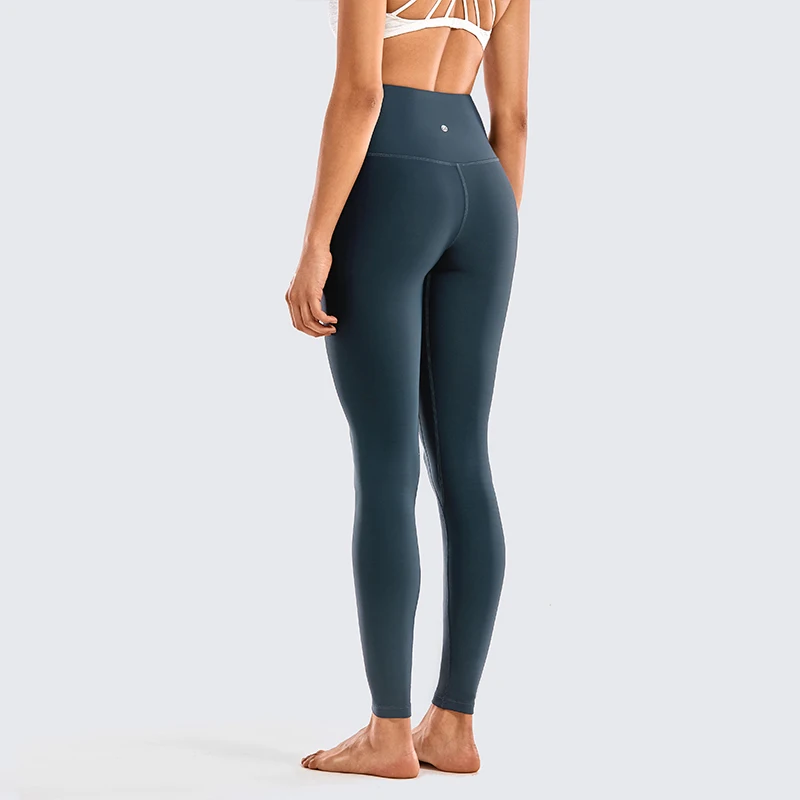 CRZ YOGA Women's Thermal Fleece Lined Leggings Winter Warm High Waist Yoga Pants Workout Tight  -28 Inches