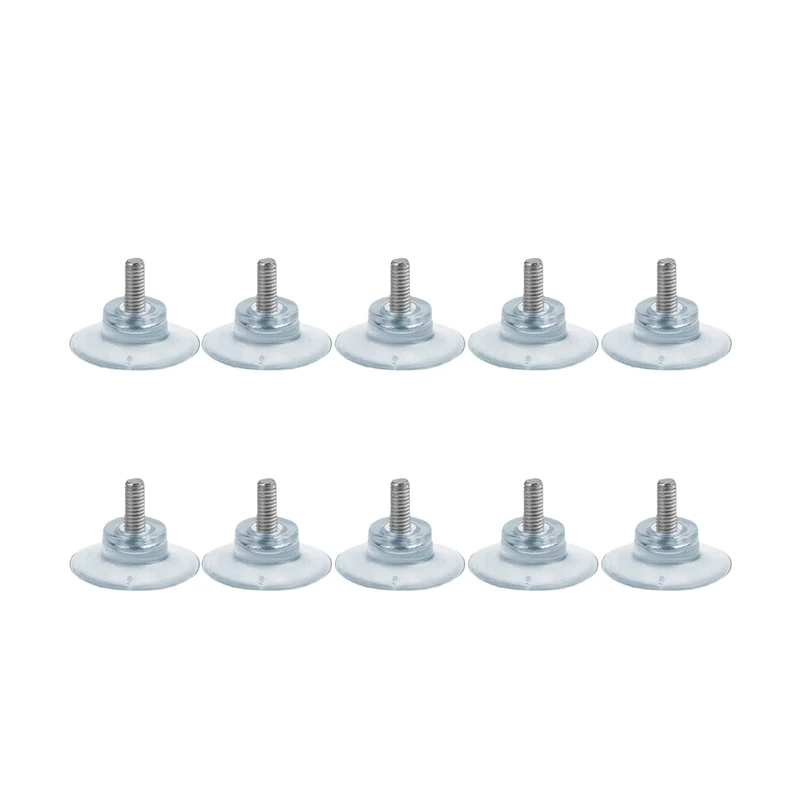 

10 Pcs Rubber Strong Suction Cup Replacements for Glass Table Tops with M6 Screw