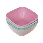 Экологически чистый урожай пшеничной соломы простой квадратной формы миска для еды домашняя посуда легкая миска столовая посуда