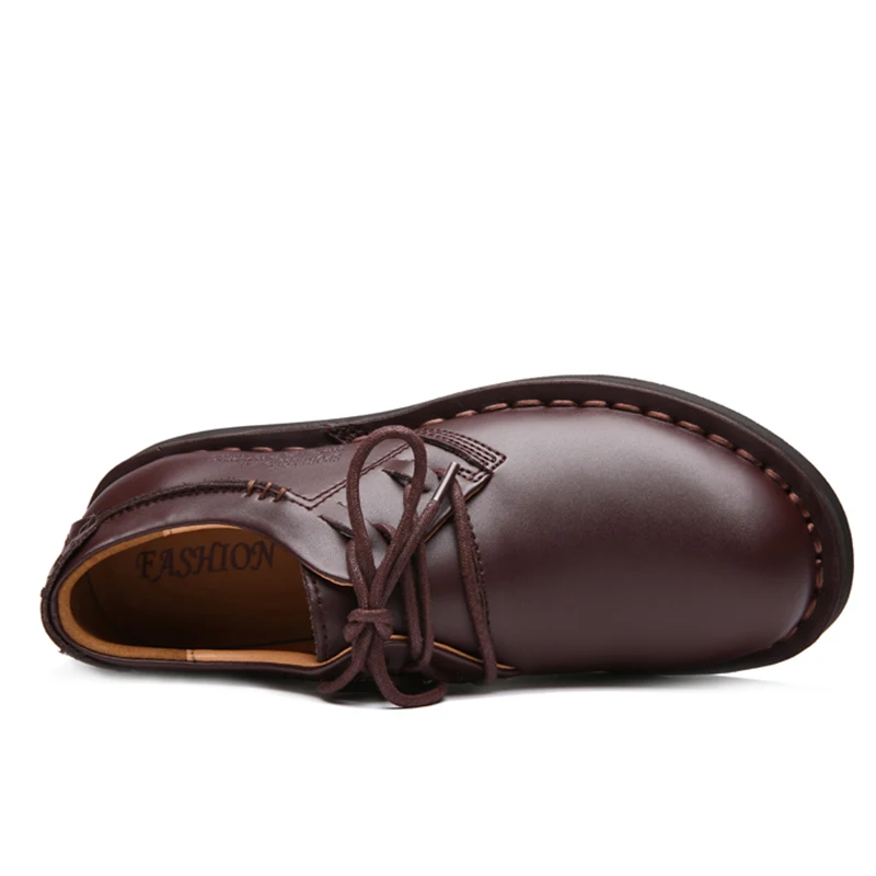 

spring Men's Shoes Bestselling Shoes Breathable waterproof Genuine Leather Lace-Up Boots Loafers men dress shoes