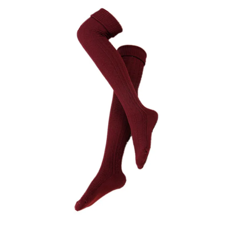 

Knee Socks Women Cotton Thigh High Over The Knee Stockings Warm Long Stocking women Sexy Medias winter 2018 woman