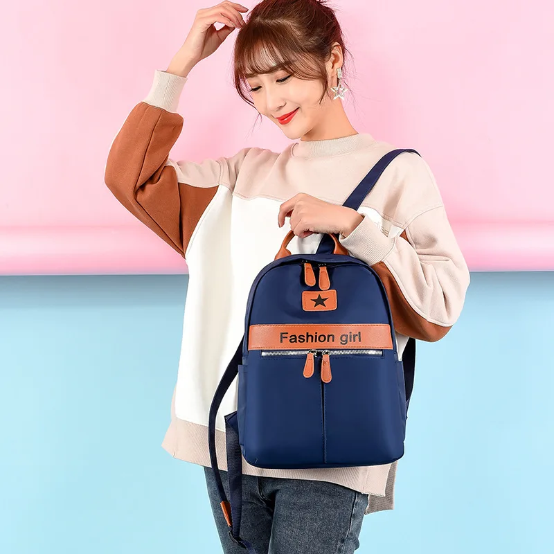 Модный женский рюкзак из ткани Оксфорд для молодых девушек новый с защитой от