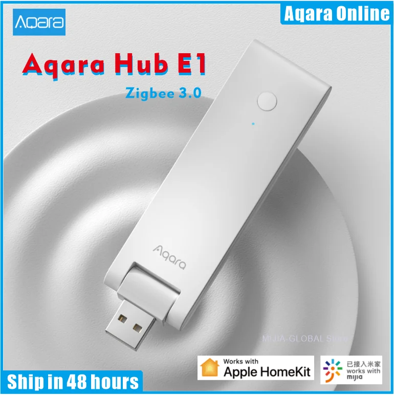 

2021 Newest Aqara E1 Hub Gateway with Zigbee 3.0 Remote Control Home Work Mijia APP HomeKit Whole House smart Home System