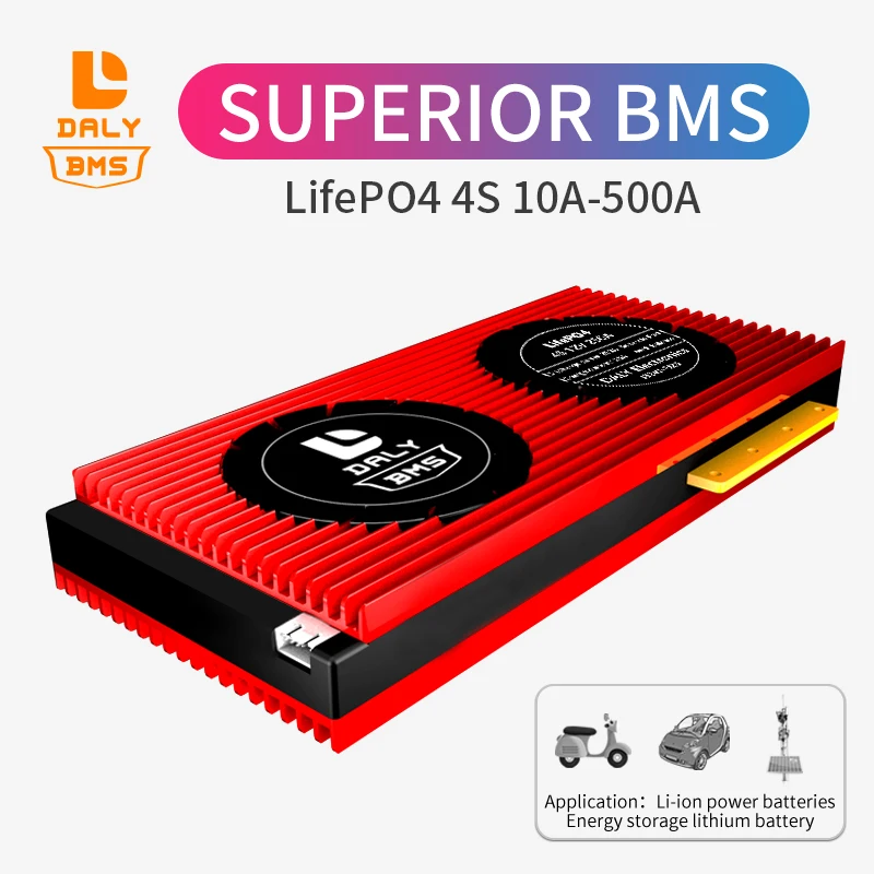 Дейли 3 2 V 12V 4S BMS Lifepo4 20ah 30AH 60A 500a PCB PCM 18650 Батарея пакет Защитная панель для 12 8 цепь E