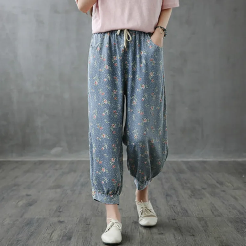 Женские джинсовые брюки Max LuLu повседневные эластичные штаны в китайском стиле с