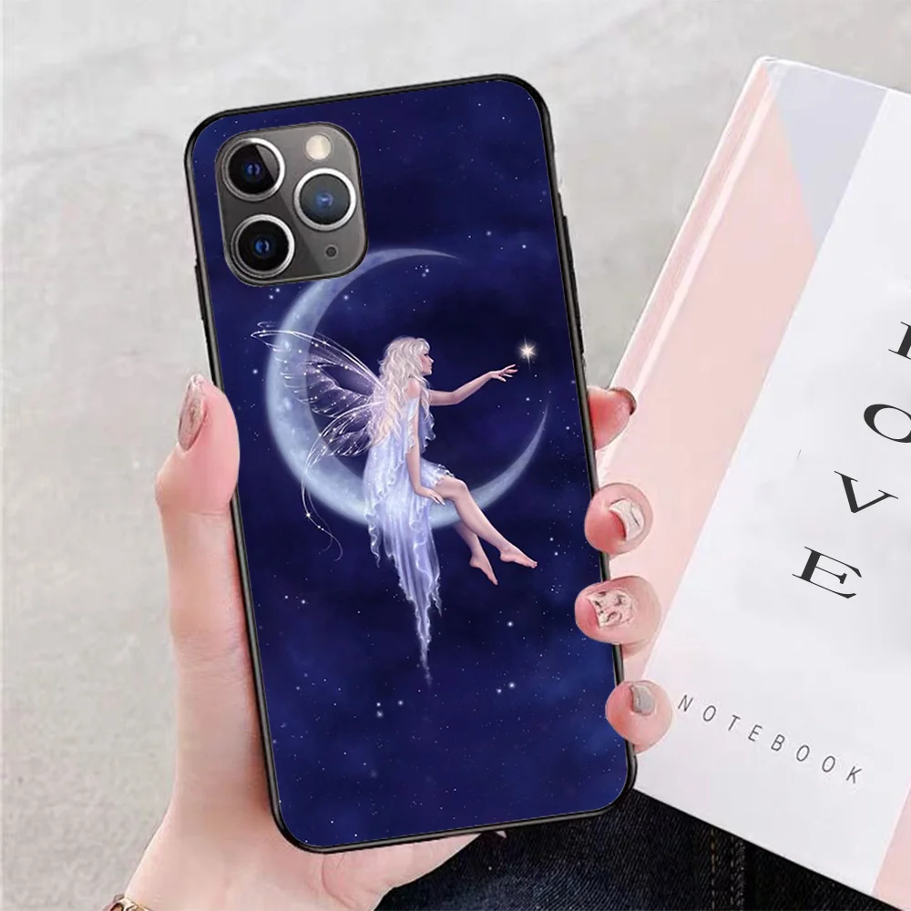 

For iPhone Birth of a Star Moon Fairy Soft TPU Border Apple iPhone Case