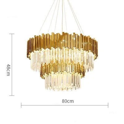 led g9 Нордик Нержавеющие Стали Хрустальные Круглые Светодиодные Лампы.Светодиодные Светильники Люстры Подвесные.Светильники Подвесные Светильники.Светильник Подвесной Светильник. Для Столовой,Фойе и Спальни - Цвет корпуса: 2 tier