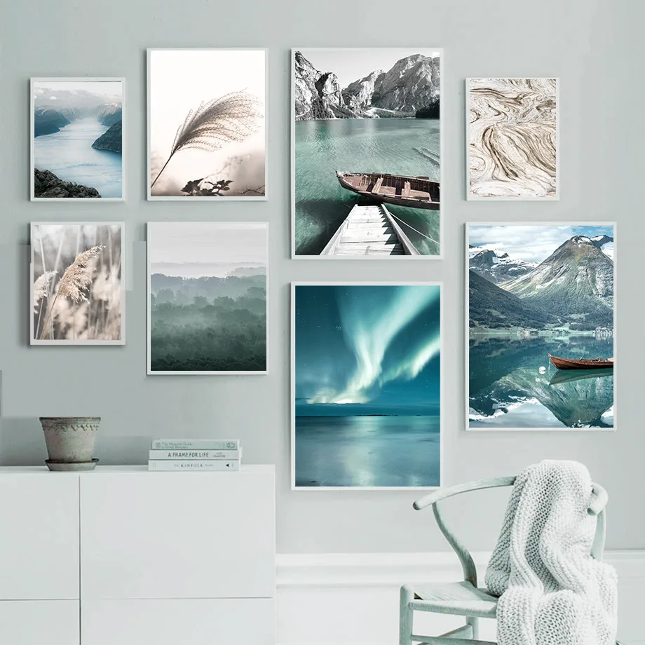 

5D алмазная живопись, лес, природный пейзаж, алмазная вышивка, пейзаж, лодка, Набор для вышивки крестиком, мозаика, украшение для дома