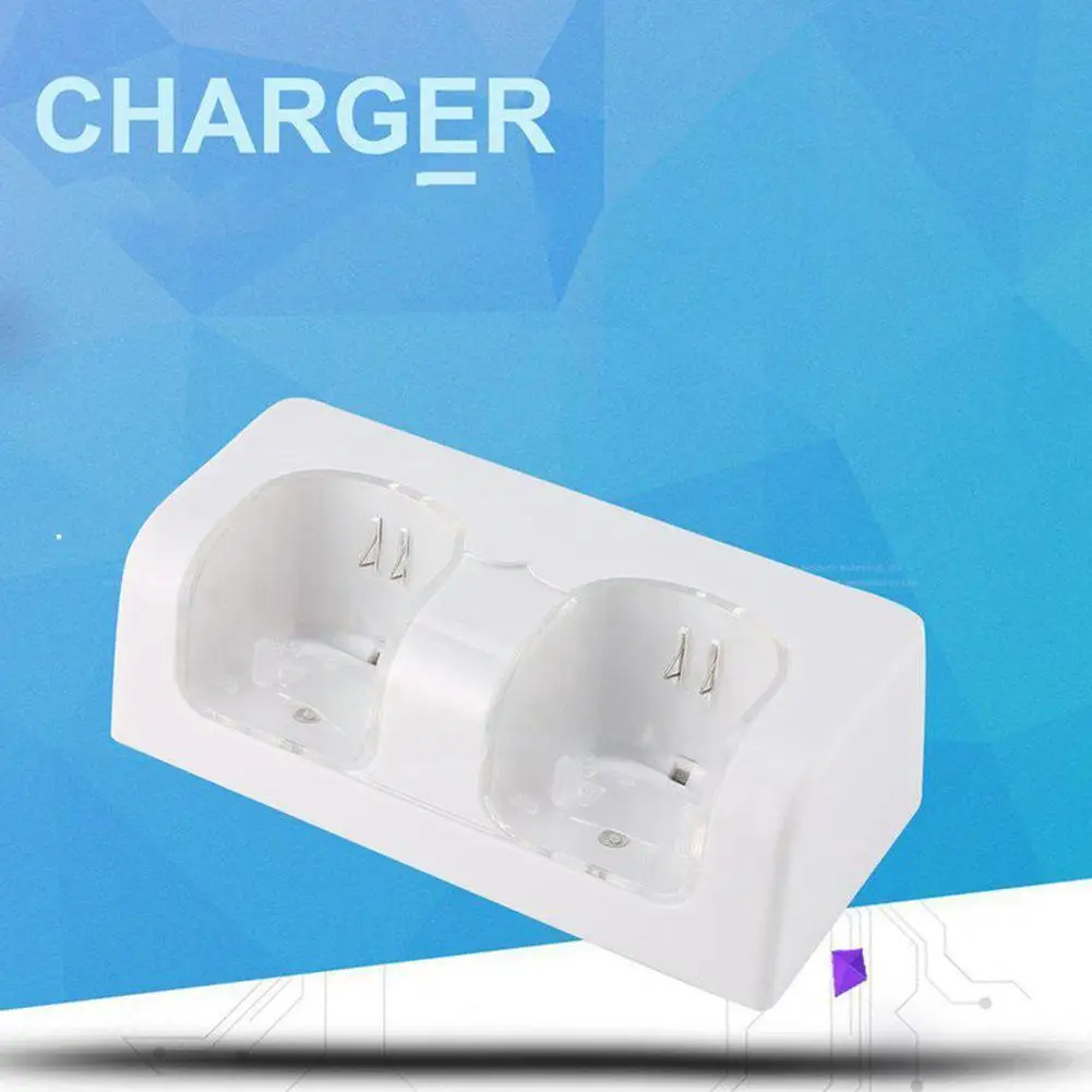 

Battery Charger Dock For Nintendo WII Gamepad Battery Chargers Remote Controller Dual Charging Dock Station Battery Pack H3Y8