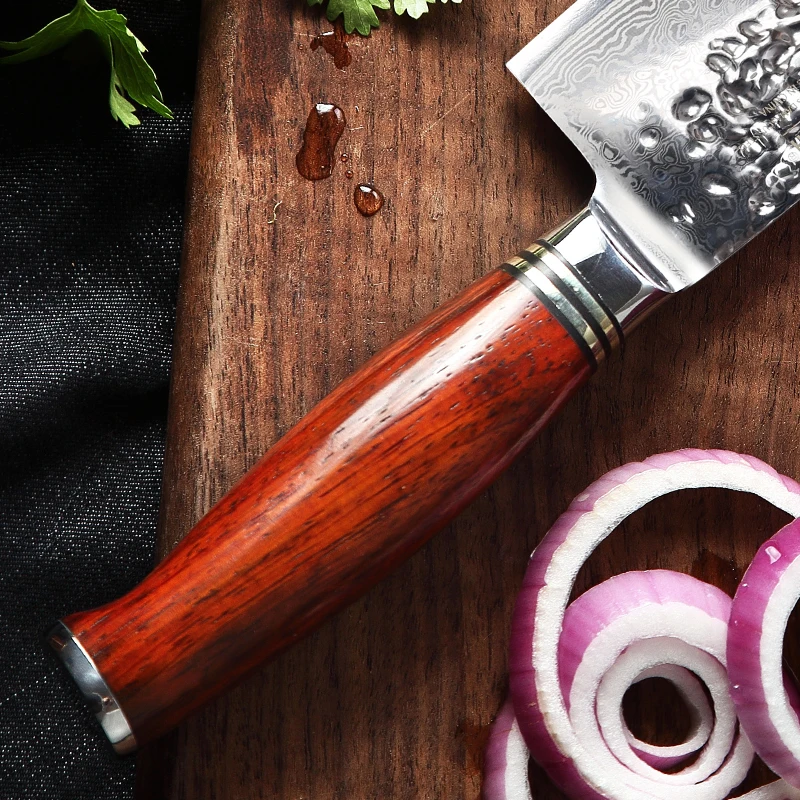 Yarenh ножи для кухни 6"- нож дамаск из японский vg10 дамасская сталь- кованный нож высокого качества- японские ножи острый