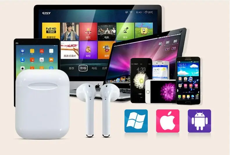 Беспроводные наушники i11 tws 10 шт. в партии Bluetooth 5 0 стереонаушники 3D с кнопочным