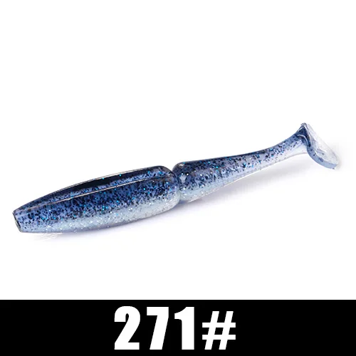 271 FISH KING 6 шт./упак., мягкие приманки, приманка для рыбалки 105 мм, 11 г, приманка для плавания, форель, Мягкая наживка для рыбалки воблер, искусственная приманка для щуки - Цвет: 271