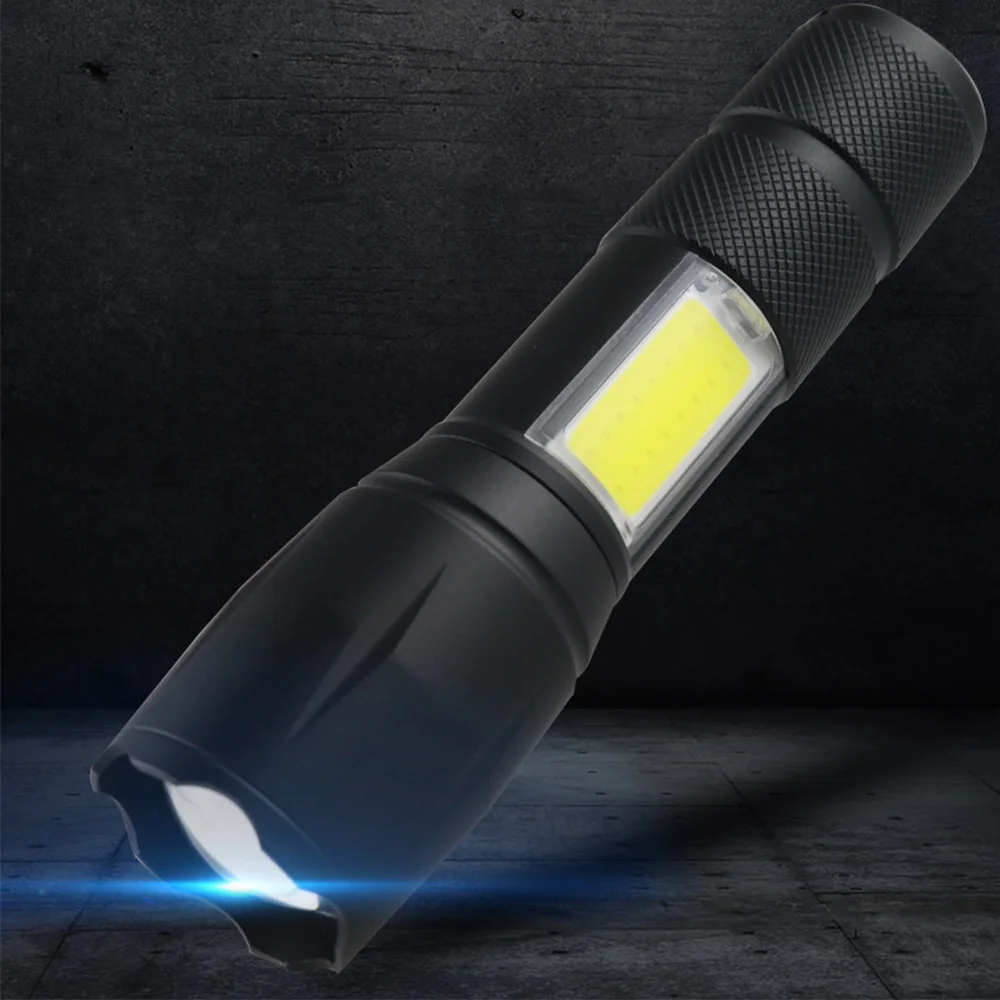 

USB Charging 3 Lighting Modes Led Flashlight Torch 2000 Lumens Portable Lantern XPE COB Camping Light Hunting Work Lamp