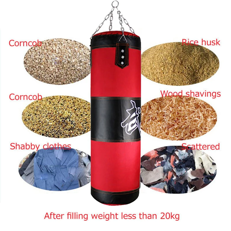 

150cm Heavy Boxing Punching bag Thickened Canvas Sandbag Punching bag set Taekwondo Kick Boxing Sack Indoor Muay Thai training