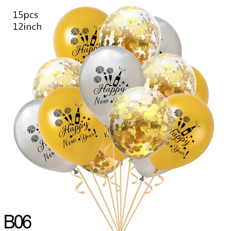 A06 32inch Number Foil Balloon Gold/silver Digit Helium Baloons Happy New Year Christmas Party Decor Globos DIY Home Ornaments - Цвет: A06