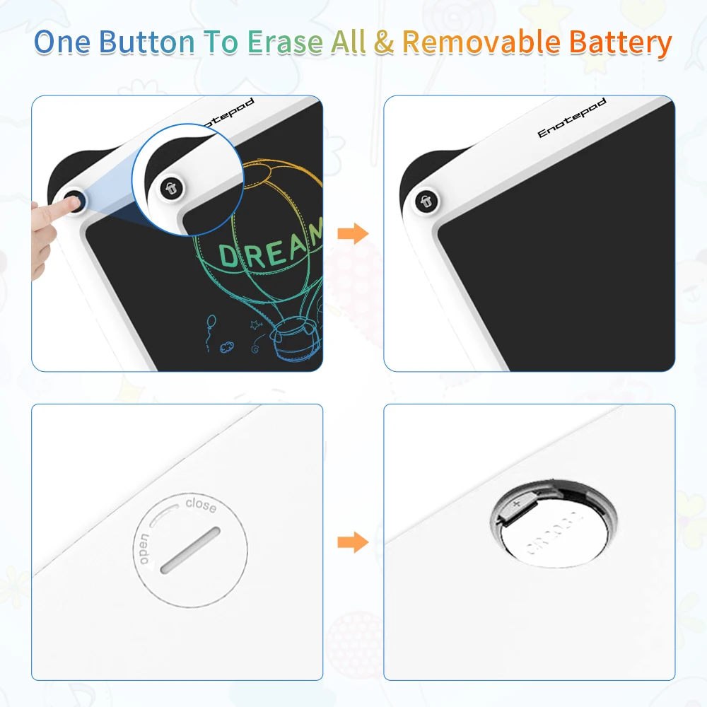 Enotepad 9 дюймов планшет для рисования 1 шт./компл. доска письма с ЖК коврик защиты