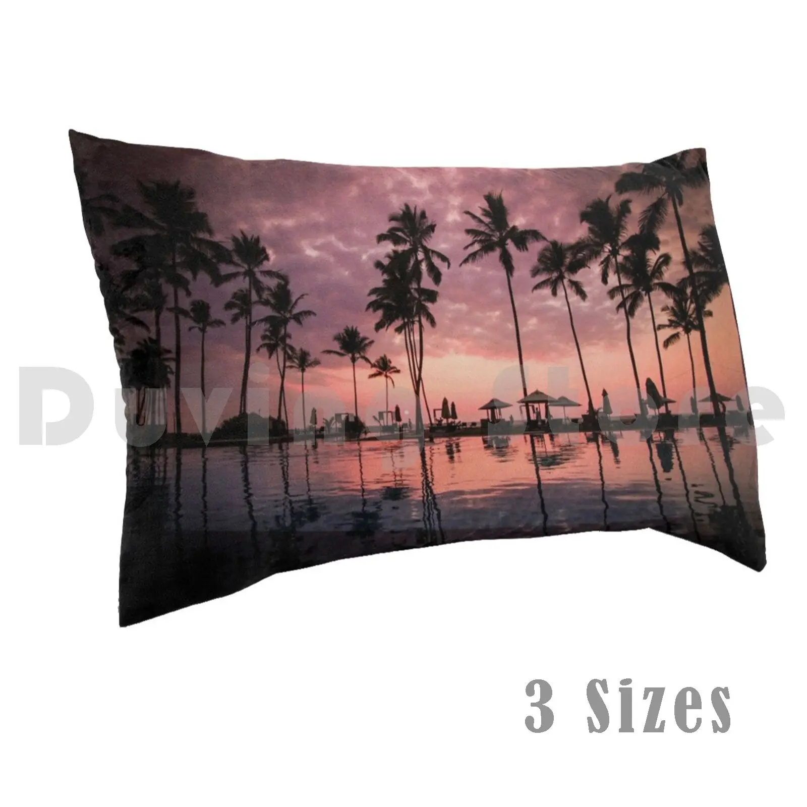 

Pool Aesthetic Sunset Tropical Vibes Print Pillow Case DIY 40x60 Pool Swim Swimming Water Ocean Beach Summer