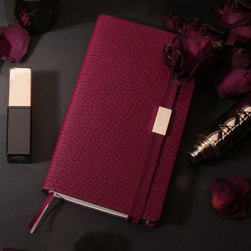 Офисный блокнот с кожаной поверхностью для деловых встреч модный простой