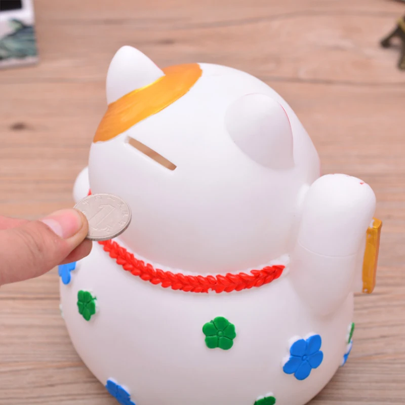 Lucky Cat Piggy Bank Drop-proof Coin Change Child Shop Opening Gift Creative Decoration Storage Box | Дом и сад