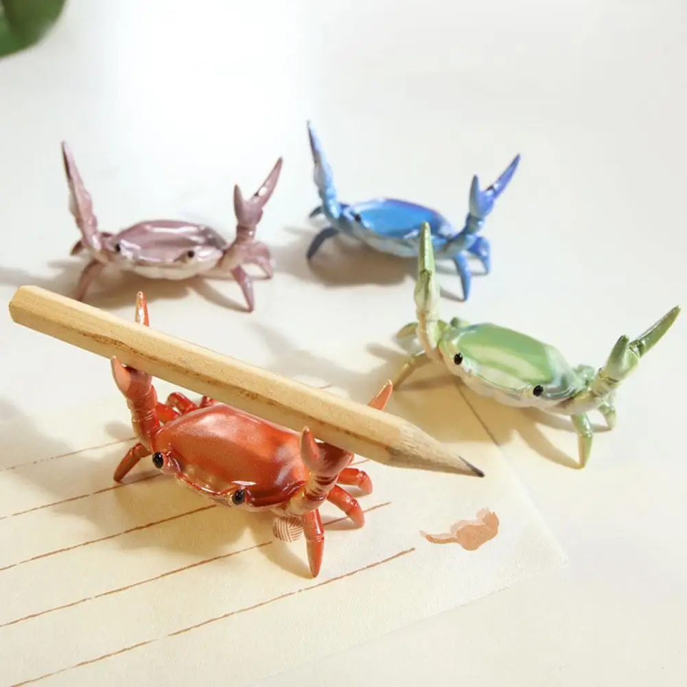 

The Cute Weightlifting Crab Pen Holder Storage Rack but Only Product Also Product and is Toy Decoration an Still Fun Office F1H9