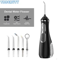 portable dental flosser oral irrigator water pick jet dental care 180ml water tank waterproof teeth clean with 5pcs tips